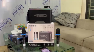 Loa Karaoke Xách Tay Kimiso 262 Âm Thanh Vòm Sống Động Thiết Kế Di Động Dạng Xách Tay Dễ Dàng 2 Míc Hát Nhẹ Chống Hú Đặc Biệt Với Loa Super Bass Cho Tiếng Bass Siêu Trầm Âm Thanh Cực Chắc Và Không Bị Rè.