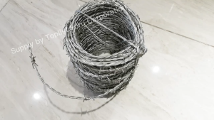 50/100 /200 Meters Iron Barbed Wire Roll Fence Barbed Wire Anti-climb Protect Fence Galvanized Anti-rust Stee Wire