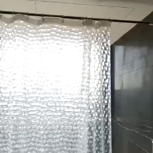 3D Tirai Kamar Mandi / Anti Air Bahan EVA Sudah Dilengkapi Dengan Pengait/ Shower Ukuran 180x200cm / 3D Tirai Mandi Kubik Air