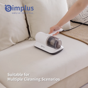 SimplusPink Vacuum Cleaner For Bed Mite Remover Dual Pads 14000Pa Powerful Suction Dust Cleaner Anti-Mite for Bed Sofa Car House