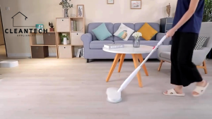 Cleantech Wireless Electric Mop with Self Cleaning Bucket Design