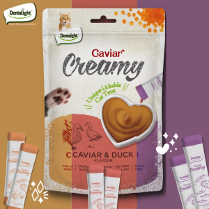 Dentalight Caviar+ Creamy Healthy Lickable Cat Treats 5 sticks 50g
