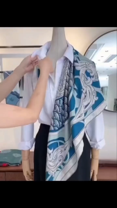 Khăn choàng lụa vuông 90*90 cao cấp - 2024