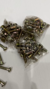 สกรูหัวจมแบน M6 M8 ชุบรุ้ง เกลียว 1.0 และ 1.25 (แพ็ค 10 ตัว) #น็อตหัวจมแบน #สกรูหัวจมแบน