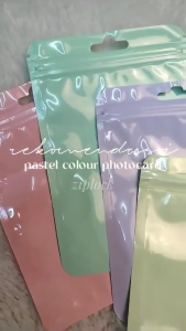 TUTU Pastel Colour Photocard Ziplock Packing | Kantong Plastik Kemasan Photocard Warna Macaron