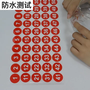 🇲🇾 2.5cm 1-200 Waterproof Large Size Number Flow Sticker Stick Label Nombor Numbering PVC Stickers Marking Code Tags