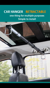 Gantungan Baju Mobil Belakang Hanger Bar Panjang 100-150cm