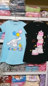 Dress anak perempuan D&C Cat Biru / Cat so sweet Hitam /BB Pink /MN Tas Navy usia 1-10 tahun / Daster anak cewek