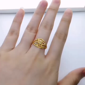 Cincin Fesyen Bajet Emas 916 Saiz 17 Yon Hing