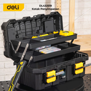Deli Tool Box / Kotak Box Perkakas Besar Kokoh Multifungsi EDL432519