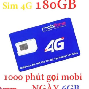 FREESHIP - CHƯA KÍCH HOẠT  Sim 4G mobifone local 180GB gọi nội mạng miễn phí 0đ