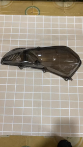 (Hình thật video thật) Ốp pô ê Nắp pô ê ốp lọc gió cho xe Vario 160 Click chất liệu khói trong suốt