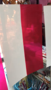 Bendera plastik merah putih bendera metro glossy DIRGAHAYU HUT RI