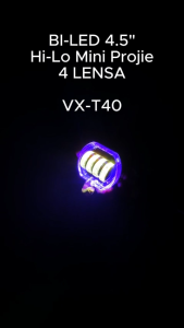 Projie Bi-LED Daymaker Ala-Ala Laser Cut OFF Hi-Lo 4.5 Inch 4 Mata 8D Gen 3 Devil Eyes AC DC