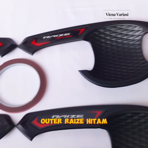 Outer Cover Raize Cover Mangkok Pintu Mobil Toyota Raize Tahun 2021 Hitam Doff Premium