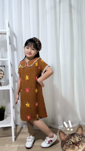 Baju Pakaian Anak Cewek Perempuan Dress Katun Usia 3 4 5 6 7 8 Tahun