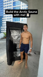 Full Size Portable Personal Steam Sauna Tent with 4L 2000W Steam Generator Remote Control Foldable Chair Timer by Arctic Recovery