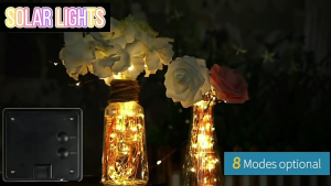 22M Lights Outdoor Solar Light 200 LED Fairy Lights Solar Tree Light For Holiday Party Garland Garden Decoration Lights Solar LED String Lights Outdoor Waterproof Garland Wedding Party Decoration