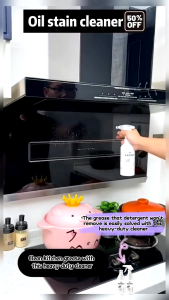 Kitchen Oil Stain Cleaner Spray Foam Cleaning Spray Oil Stain Cleaner Oven Cleaner Household Decontamination Cleaner