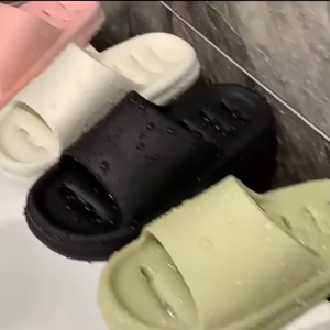 Japanese bathroom quick-drying chunky slippers home indoor lazy people sandals for women and mens