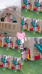 บ้านกระดานลื่น 2 ชั้น ยี่ห้อ Lerado ของเล่นพลาสติก