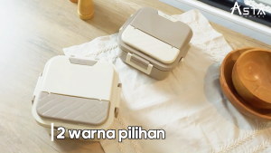 Kotak Makan Stainless Steel 304 Lunch Box Asta 2 Susun 2 Sekat