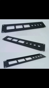 แผ่นเหล็กใส่จอ ตู้โหลด ปลั๊กโหลด ขนาด 2U