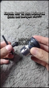 Kepala Bor 10 mm + Kunci Set UNIVERSAL Untuk Semua Merk