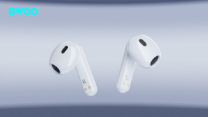 BWOO BW95 Half-In-Ear Wireless Earbuds with Transparent Charging Case – BT V5.2 Superior Sound Quality & Comfort
