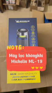 Máy lọc không khí và khử mùi xe hơi Michelin ML-19 - Hàng chính hãng