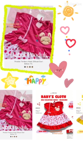 Dress bayi perempuan terbaru rok baby girl dress baby murah baju bayi perempuan set bandana