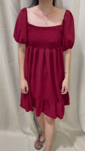 Basic id fashion COD +GRATIS ONGKIR Mini Dres korean smcok full karet / Dres wanita crinkle / Dres mini lengan balon /Dres rajut Korean knit wanita pesta / Dres wanita rajut / korean dres rajut / rajut wanita
