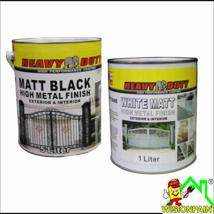 1L WHITE MATT HEAVY DUTY PainT White Semi-Gloss Matt