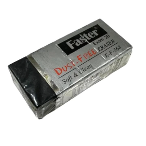 [1 Pcs] Faster Eraser E-F-368 (Dust-Free / Soft & Clean / Black)