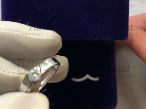 Ready Cincin Berlian Moisanit /zircon 2-3gram 9K Gold (White) plated Silver & Titanium Silver BEA21