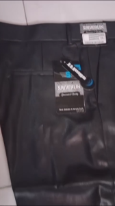 CELANA KANTOR KERJA MENGKILAP METALIK CELANA SLIMFIT PREMIUM