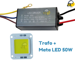 Set Driver Chip LED PJU 50W - Trafo Lampu Sorot 50 Watt