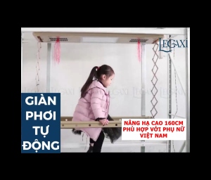 Giàn Phơi Quần Áo Gắn Trần Thông Minh Nâng Hạ Tự Động Gấp Gọn Điều Khiển Từ Xa Zaba