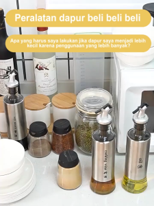 Rak Dapur Susun Minimalis, Rak Oven Microwave, Rak Bumbu Dapur, dan Rak Roda Serbaguna