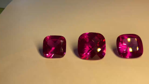 [ 1 viên ] Đá vuông bo góc màu cánh sen Mỹđá trang sức cao cấpđá sáng tạo nghệ thuật làm đồ handmade đá phong thủy