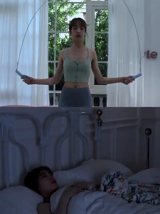 TPE High-Density Anti-Slip Yoga/Skipping Mat with Cushioned Rebound & Noise Reduction