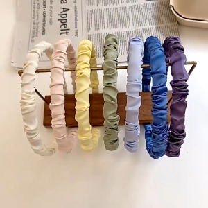 BANDO SCRUNCHIE SATIN KOREA SERUT / HEADBAND BANDANA POLOS WANITA BANDO KAIN B32