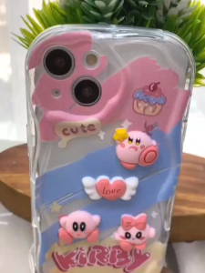 Case Softcase Silicon Motif 3D Cute Kirby Untuk Xiaomi, Oppo & Tecno