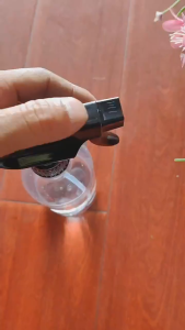 100 ml Mini Glitter Aluminum Trigger Spray Bottle Frosted Black Aluminum Bottle Dispenser Bottle