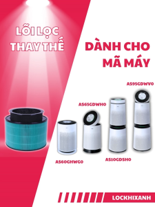 Lõi lọc không khí LG Puricare 360 HIT LG 1 tầng 2 tầng AS60GHWG0 AS65GDWH0 AS10GDWH.