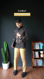 WOUBATIK - Kemeja Batik Sanggit Slimfit Lapis Furing KP 319