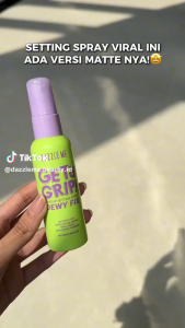(SBS) DAZZLE ME Get a Grip! Makeup Setting Spray Dewy Fix | Beauty Protecting 4 X Hydrating Makeup Mist Flawless Lightening Primer Water