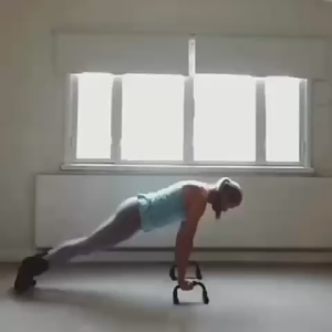 Bộ chống đẩy hít đất chân thẳng chống đẩy tập cơ ngực tại nhà chịu lực nặng 100kg (1 hộp 2 cái)