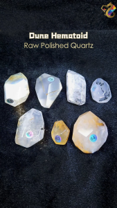 Dune Hematoid Raw Polished Quartz (7 Types to Choose)