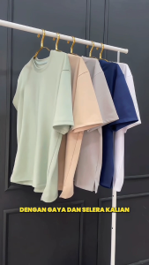 BAPIN Kaos Polos Oversize - Kaos Oversize Pria Size S-XXL Degom